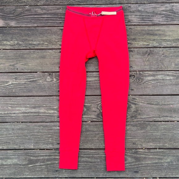 Skims Cotton Rib Red Leggings Comfy Loungewear Casual Long Johns Women’s|Size:M - Picture 7 of 16